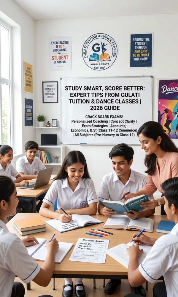 Students attending tuition classes in Ambala Cantt at Gulati Tuition