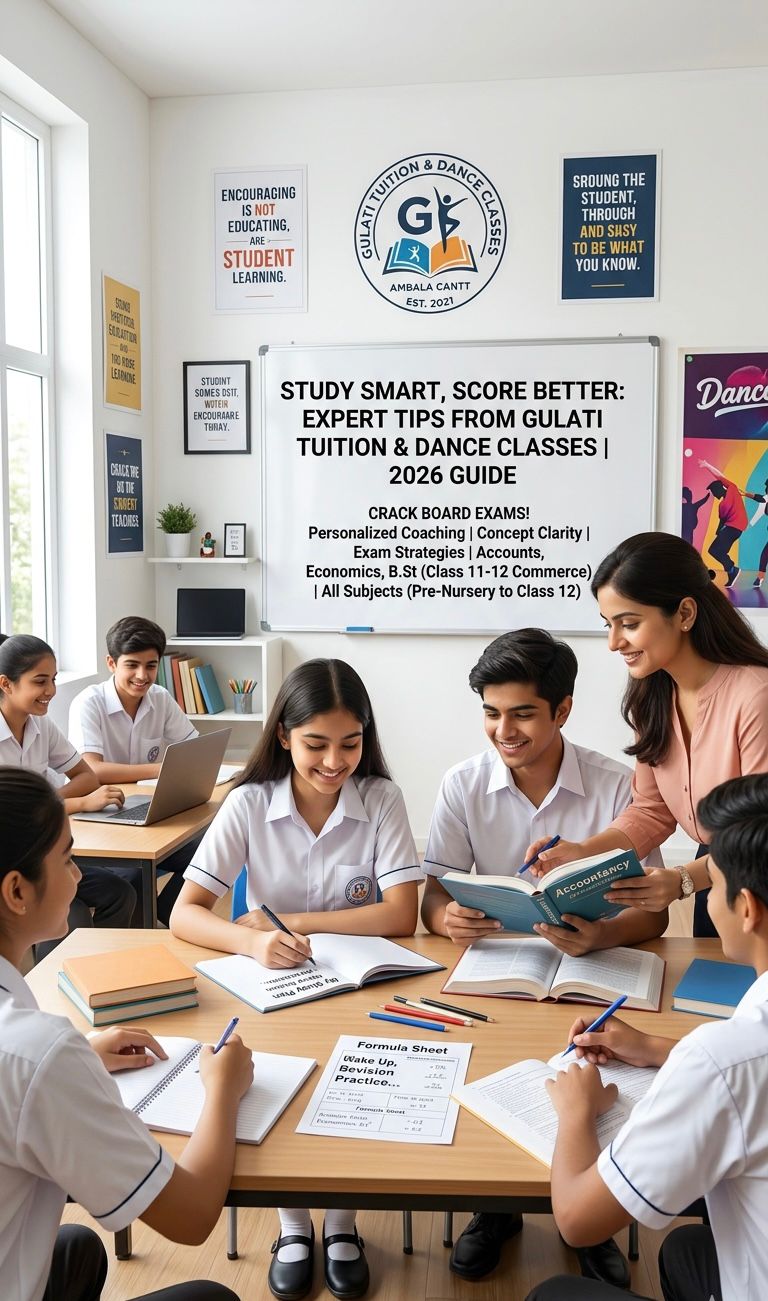 Students attending tuition classes in Ambala Cantt at Gulati Tuition